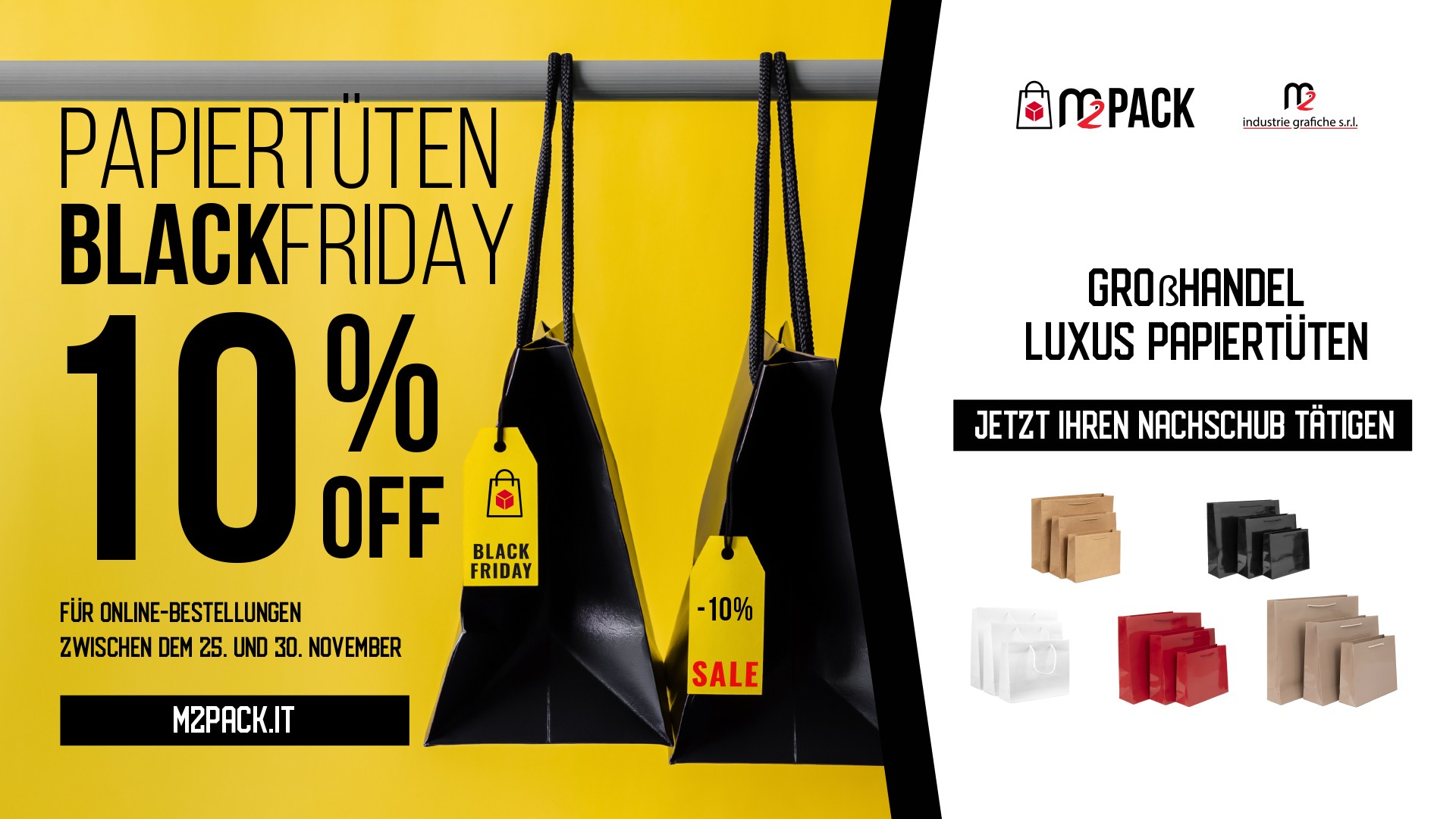 BLACK FRIDAY PAPIERTÜTEN 10% OFF