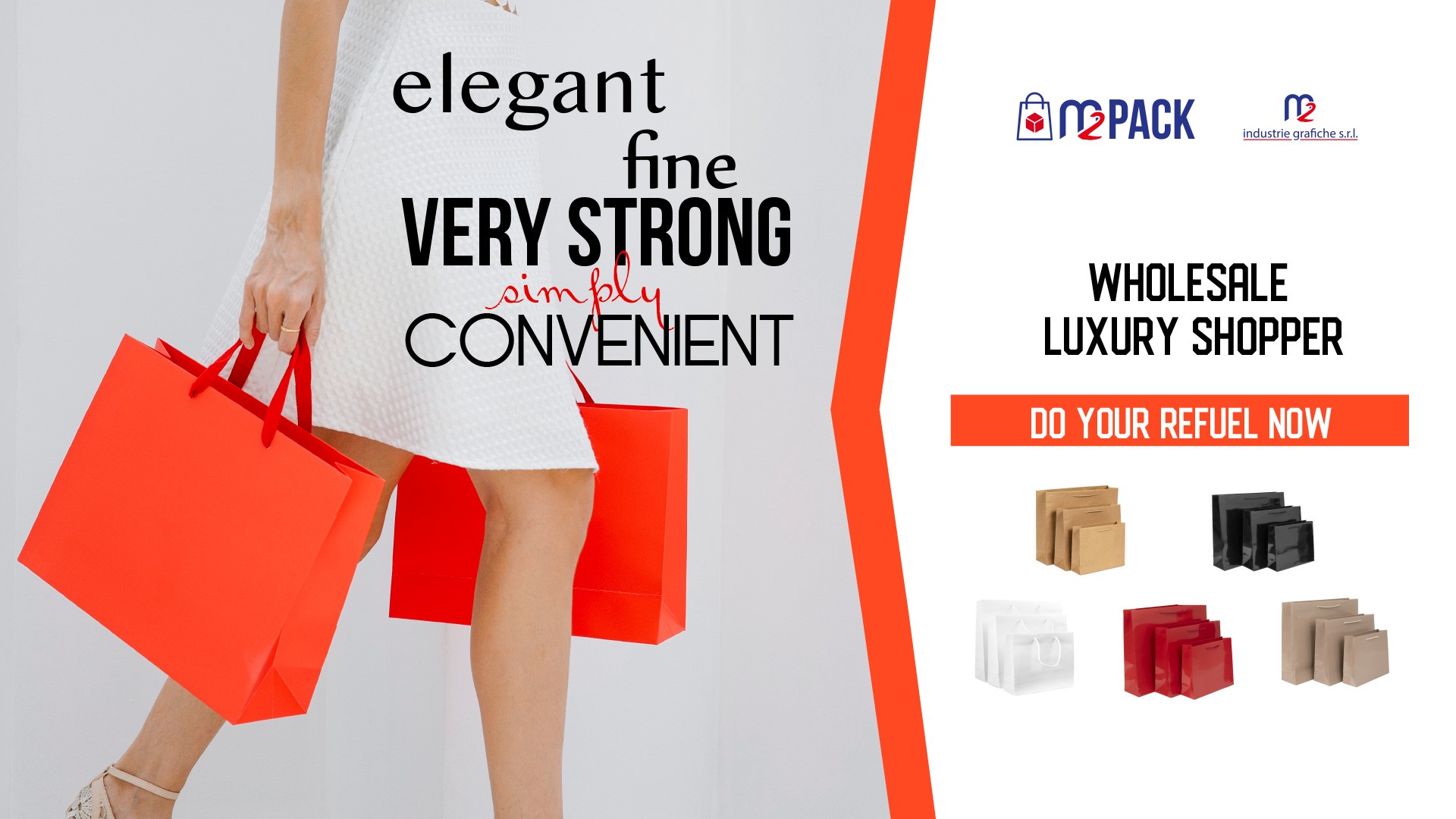 LUXURY PAPER BAGS • ELEGANT • VERY STRONG • CONVENIENT
